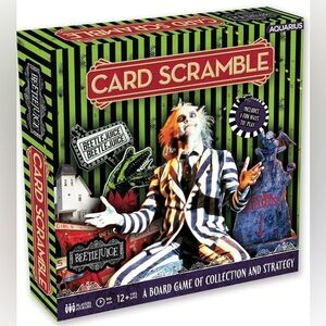 Beetlejuice Card Scramble Family 
Board Game 12 & up